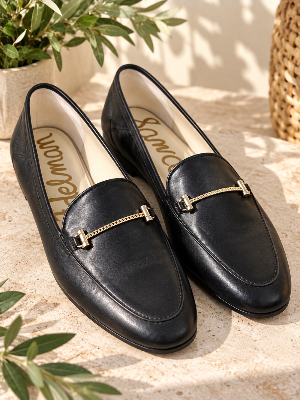 Sam Edelman Loraine Bit Loafers Black Leather Women’s Size 12 old money #20